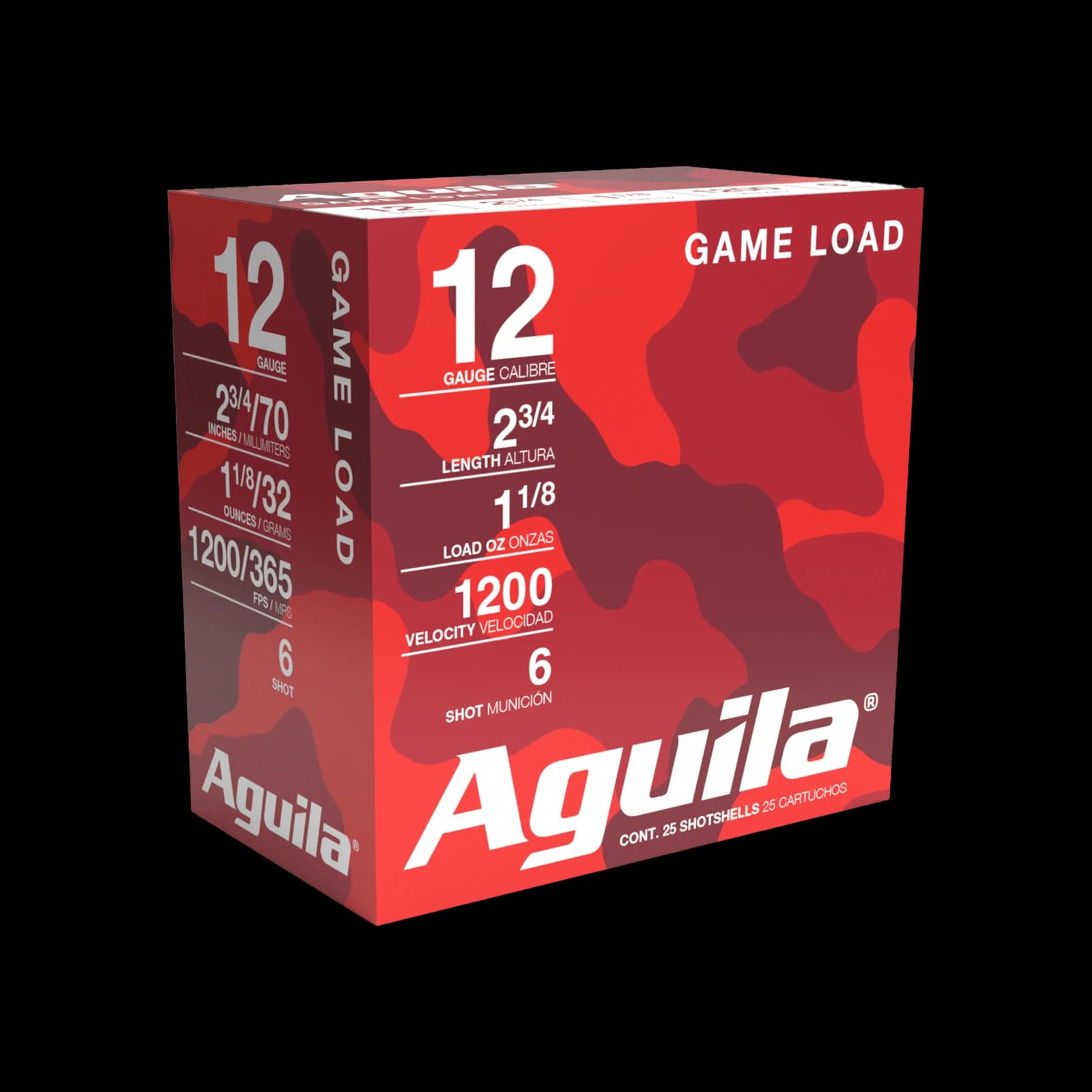 Aguila 12GA 2-3/4" 1-1/8oz #6 — 25 Count