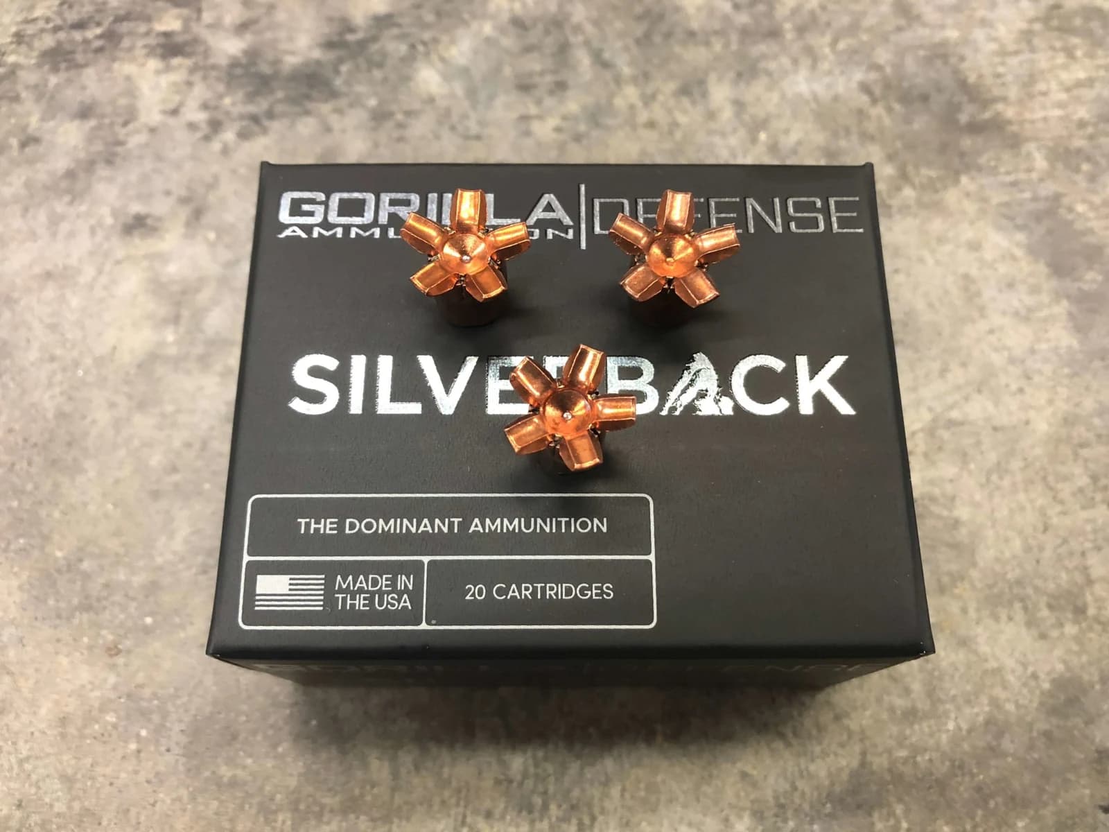 Gorilla Silverback 380ACP 95gr, Self Defense, 20 Round Box