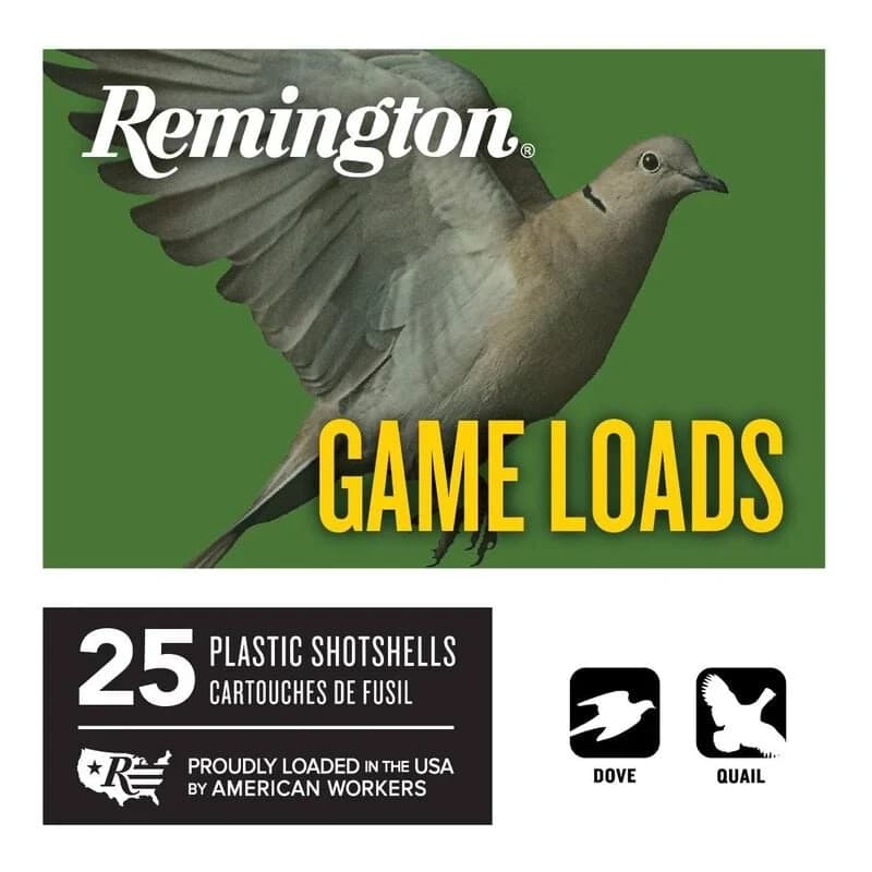 Remington Game Load, 12 Gauge, 7.5 Shot, 2-3/4 in, 1 oz, 1290 fps