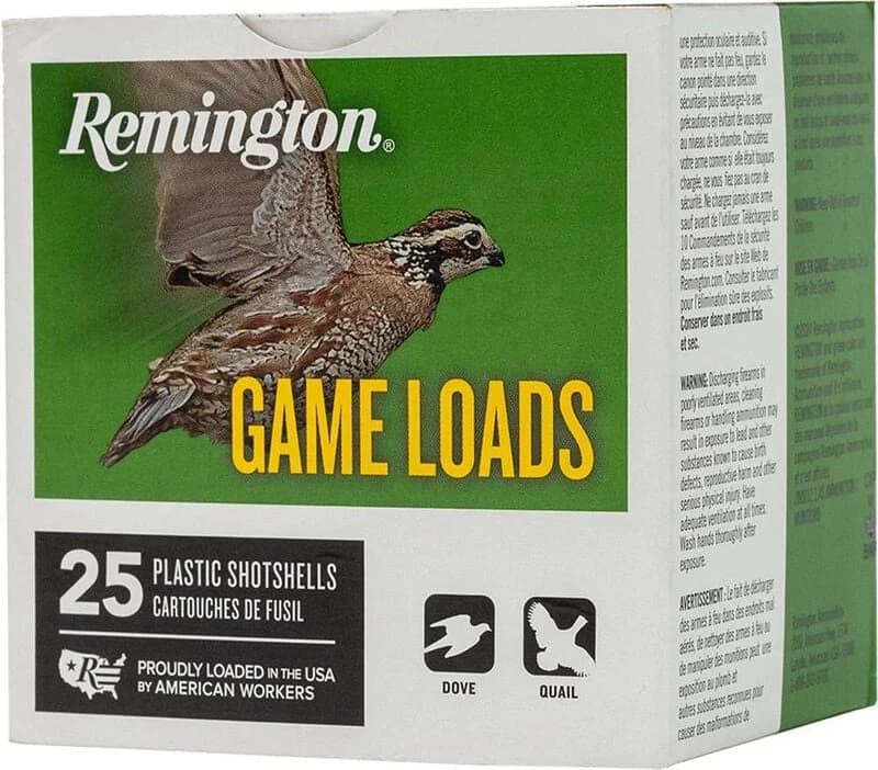 Remington Game Load, 12 Gauge, 7.5 Shot, 2-3/4 in, 1 oz, 1290 fps