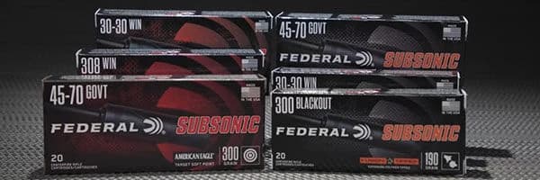 Federal Subsonic, 308 Win., 205 Grain, Target Hollow Point, 1000 fps
