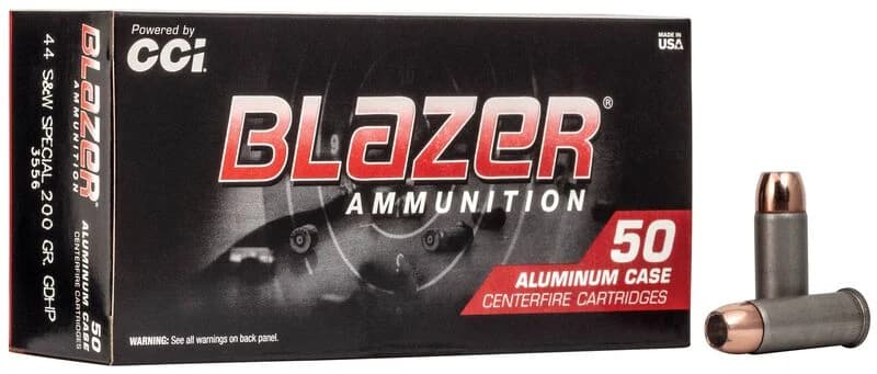 Blazer Aluminum, 44 Special, 200 Grain, Jacketed Hollow Point, 920 fps — 50 Count