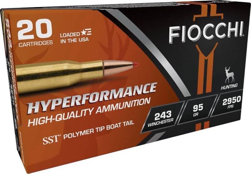 Hyperformance Hunt Rifle, 243 Win, 95 Grain, Hornady SST Polymer Boat-Tail, 2950 fps — 20 Count