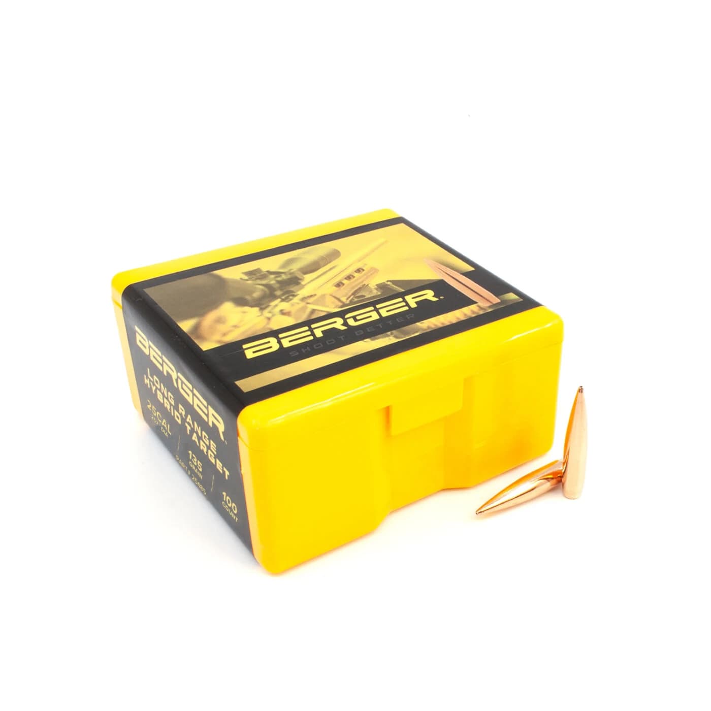 25 Caliber 135 Grain Long Range Hybrid Target Rifle Bullet