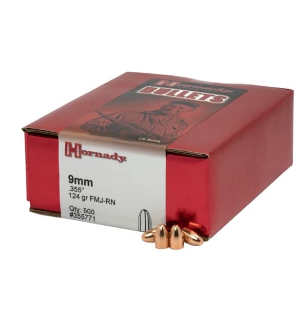 9mm .355 124 GR FMJ RN