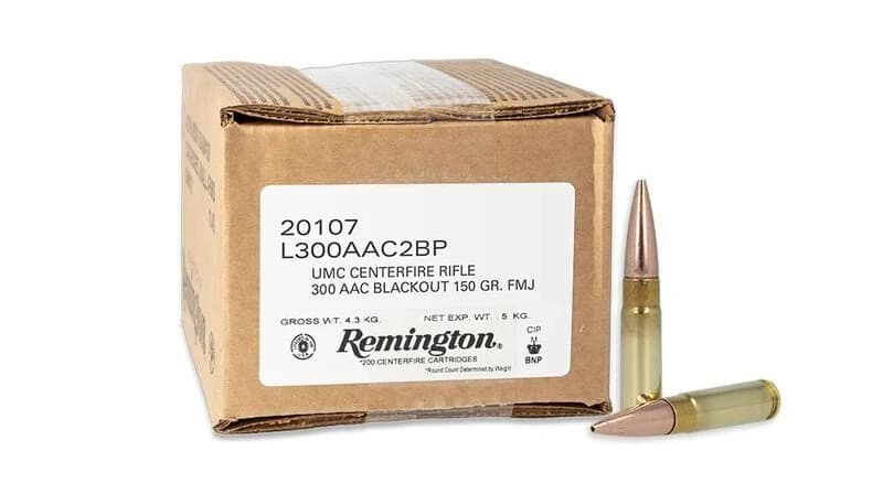 UMC UMC Centerfire Rifle, 300 Blackout, 150 Grain, Full Metal Jacket, 1905 fps