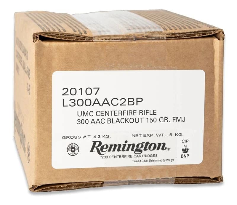 UMC UMC Centerfire Rifle, 300 Blackout, 150 Grain, Full Metal Jacket, 1905 fps