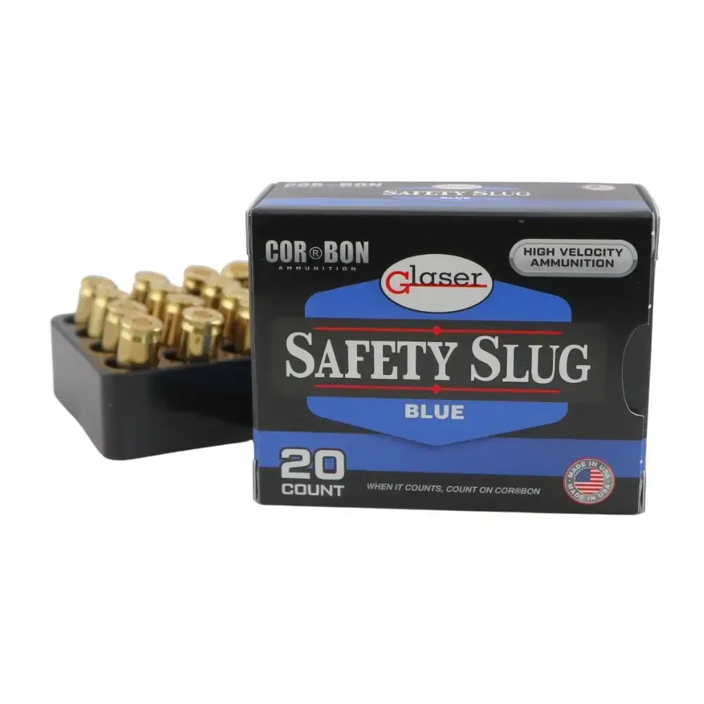 CORBON 38 Super Auto +P 80gr Glaser Safety Slug – 200 Round Case