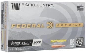 Berger Elite Hunter, 7mm Backcountry, 195 Grain, Berger Elite Hunter, 3000 fps — 20 Count