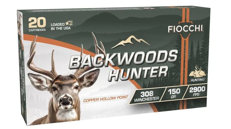 Backwoods Hunter, 308 Winchester, 150 Grain, Copper HP, 2900 fps — 20 Count