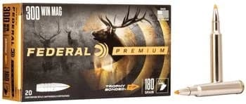 Trophy Bonded Tip, 300 Win Mag, 180 Grain, Trophy Bonded Tip, 2960 fps — 20 Count