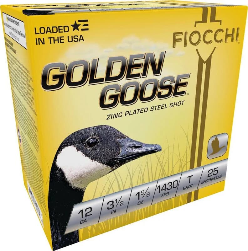 Golden Goose, 12 Gauge, T Shot, 3-1/2 in, 1 5/8 oz, 1430 fps — 25 Count