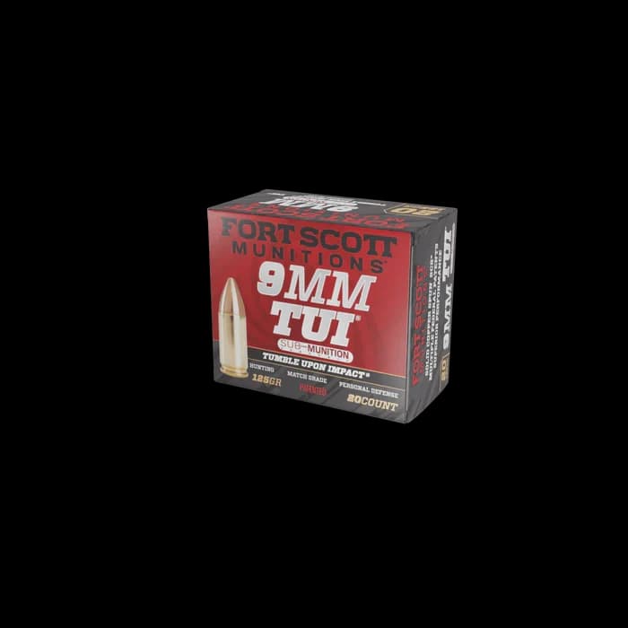 Subsonic 9mm Sub-Munition TUI - 125Gr Solid Copper Ammo — 20 Count