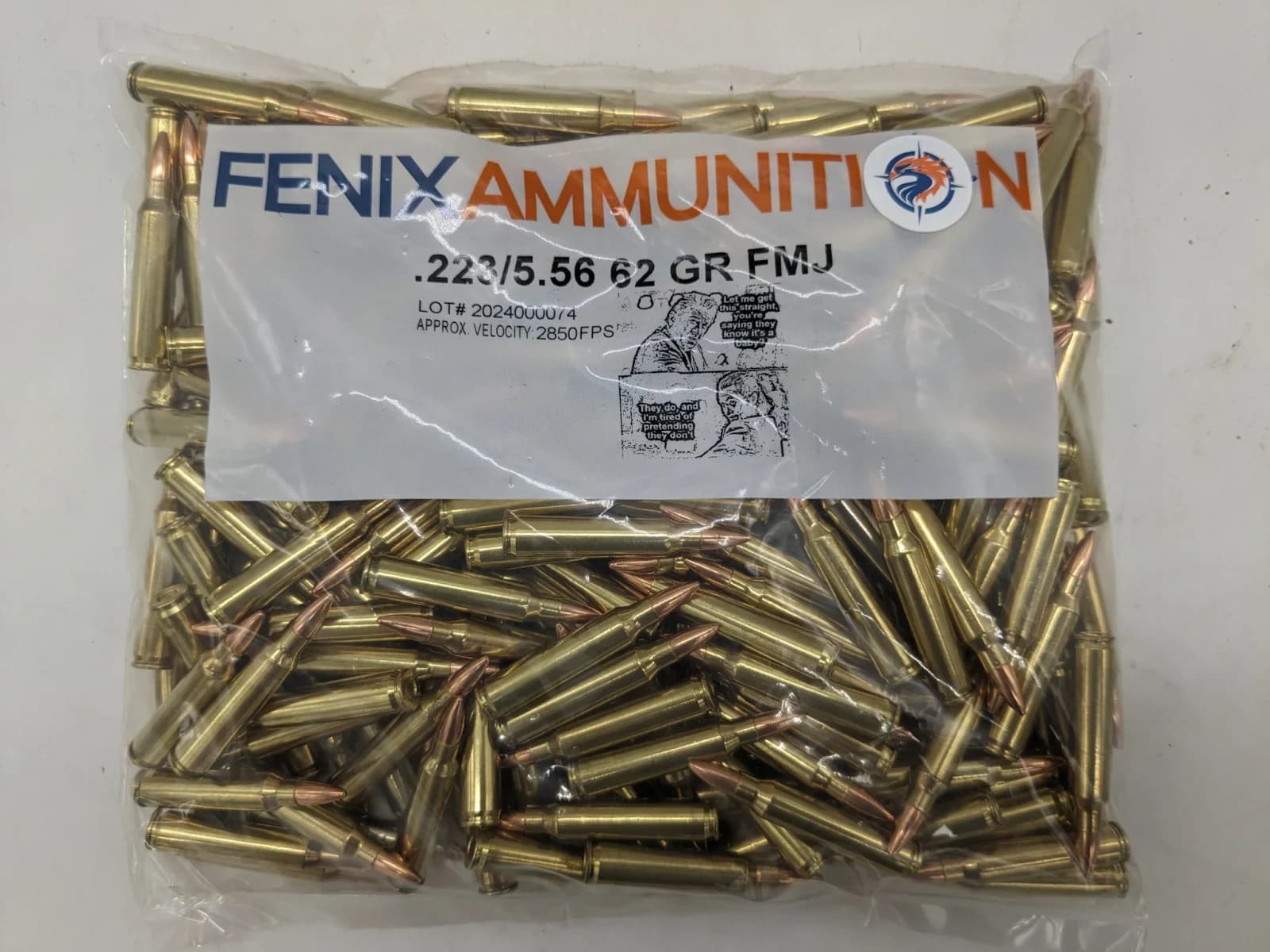 Fenix Ammunition .223 Remington/5.56mm 62gr FMJBT (250 ct.)
