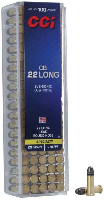CCI CB, 22 Long, 29 Grain, Lead Round Nose, 710 fps