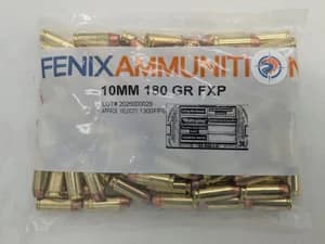 10MM Auto 180 Grain Speer Gold Dot Defensive Ammo - Fenix Ammunition — 100 Count
