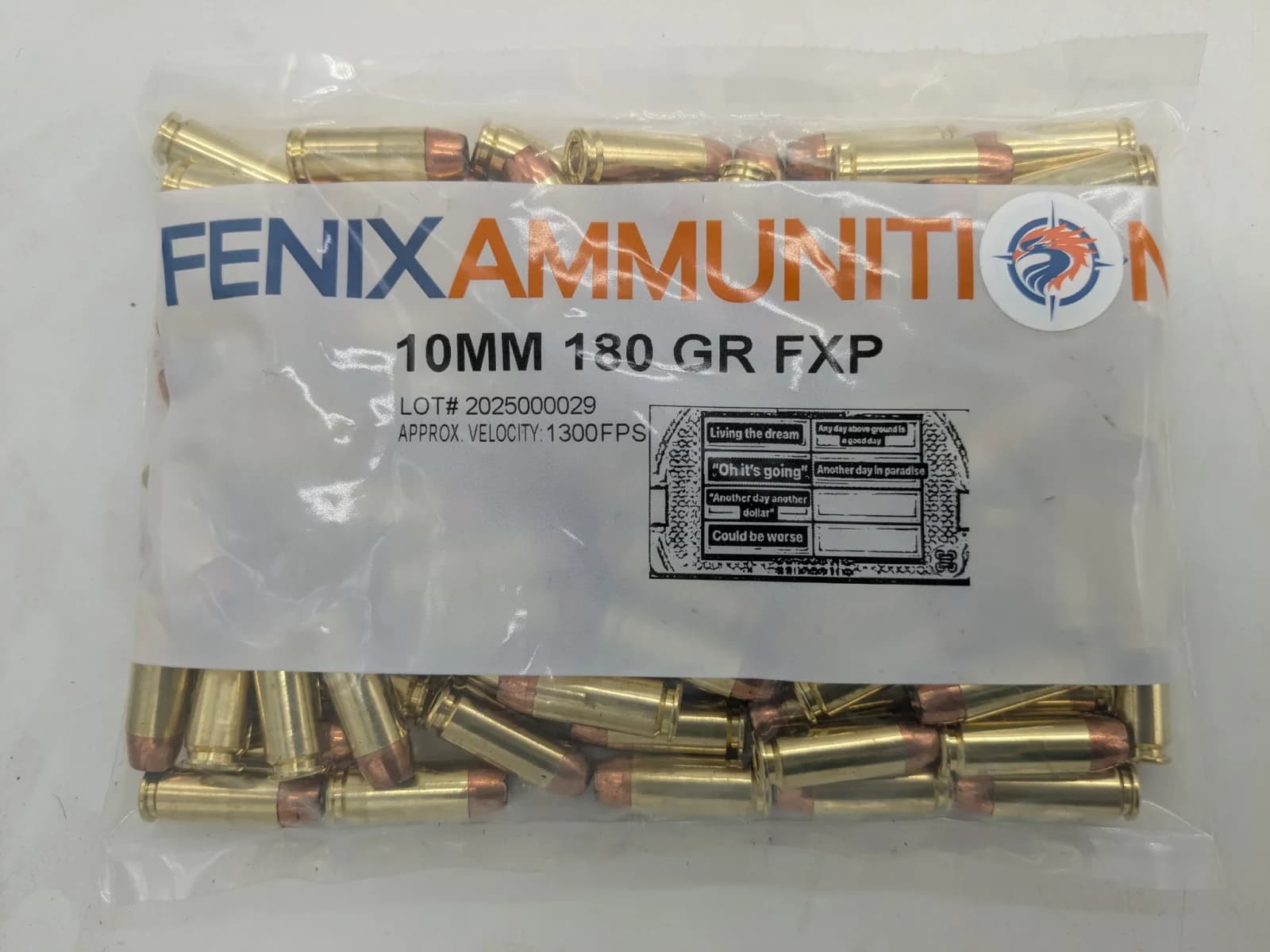 Fenix Ammunition 10MM Auto 180 Grain Speer Gold Dot Defensive Ammo - Fenix Ammunition