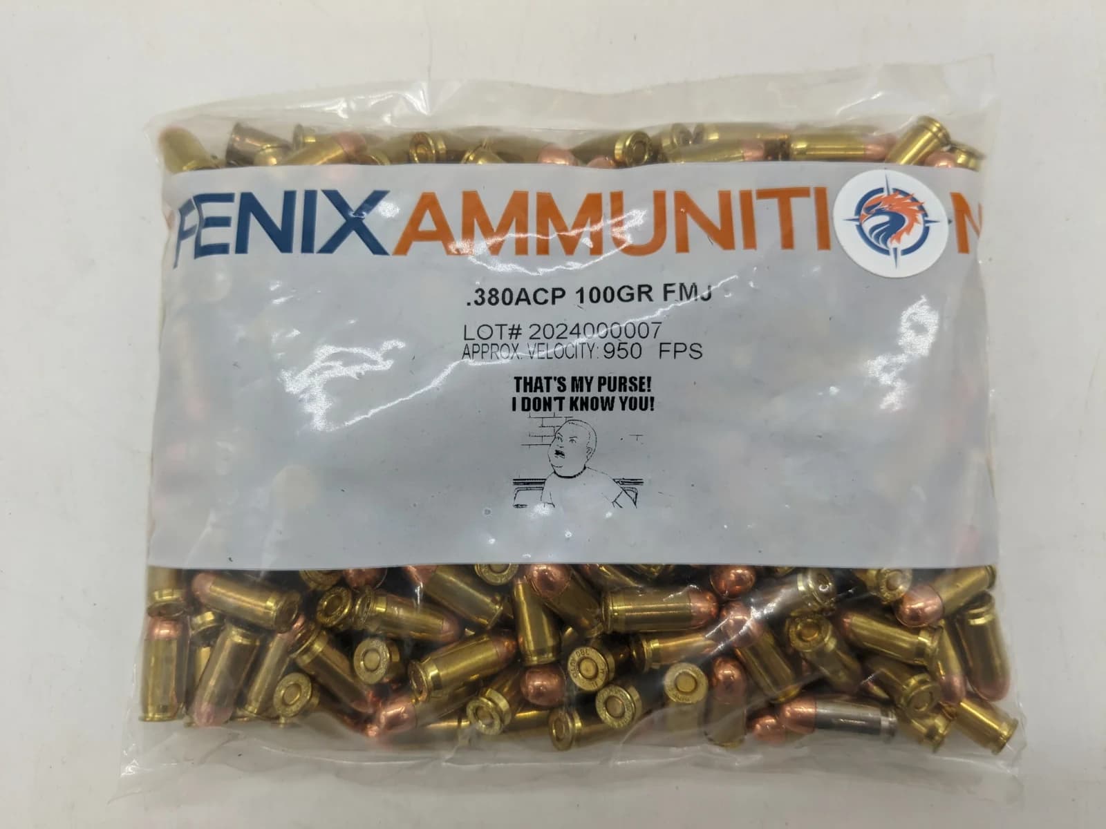 Fenix Ammunition .380 ACP 100gr FMJ (250 ct.)