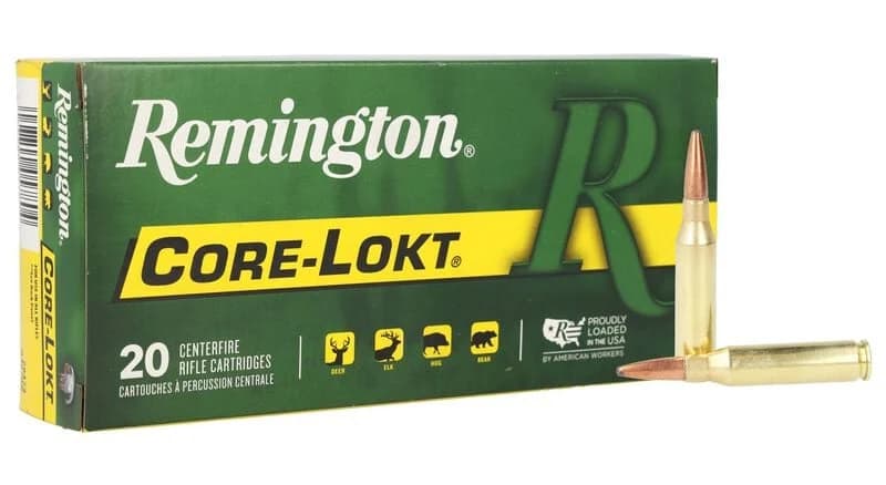 Remington Core-Lokt, 260 Rem, 140 Grain, Pointed Soft Point Core Lokt, 2750 fps
