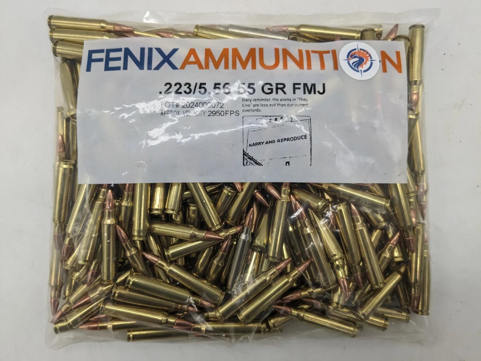 Fenix Ammunition .223 Remington/5.56mm 55gr FMJBT (250 ct.)