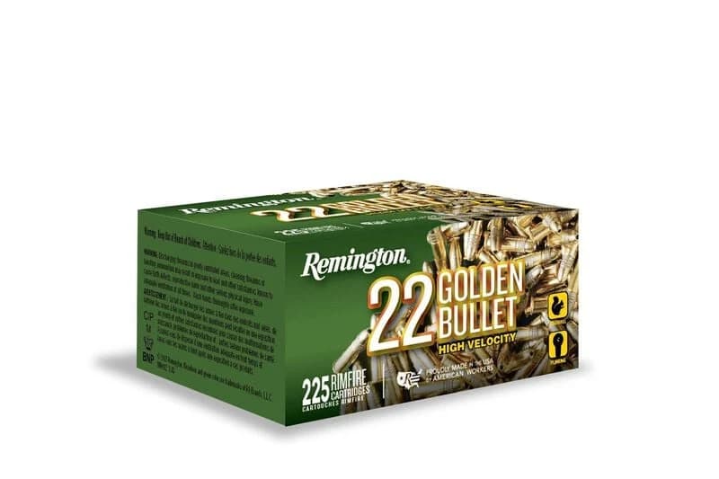 22 Golden Bullet, 22 LR, 36 Grain, Brass Plated Hollow Point, 1280 fps — 225 Count