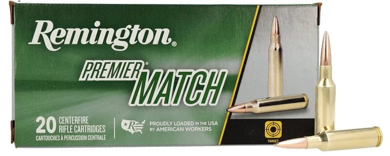 Remington Premier Match, 224 Valkyrie, 90 Grain, MatchKing Open Tip Match, 2700 fps