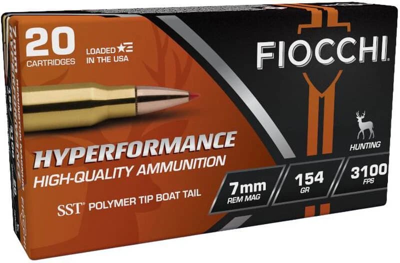 Hyperformance Hunt Rifle, 7mm Rem Mag, 154 Grain, Hornady SST Polymer Boat-Tail, 3100 fps — 20 Count