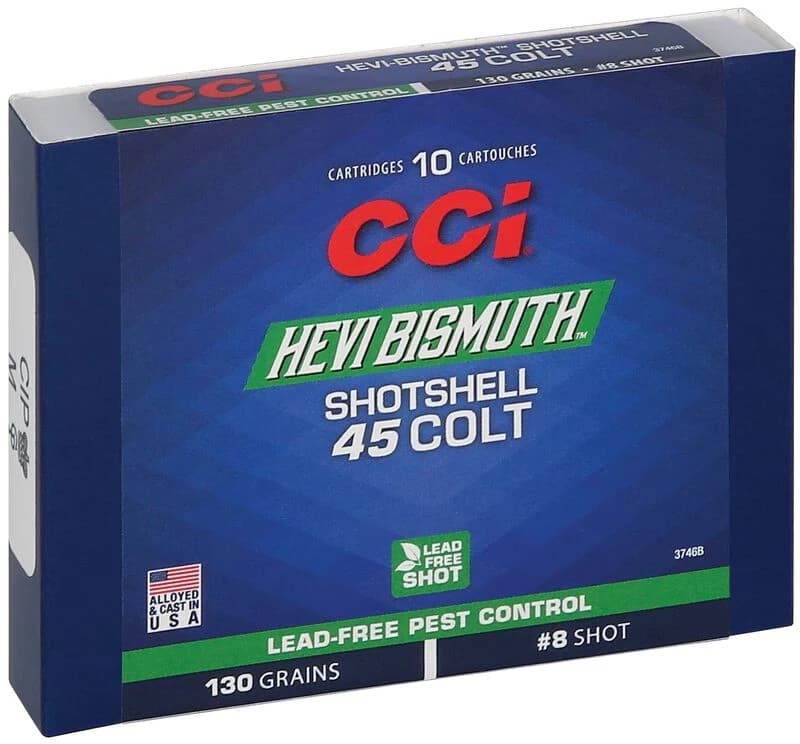 Pest Control Bismuth Shotshell, 45 Colt, 8 Shot, 1050 fps — 10 Count