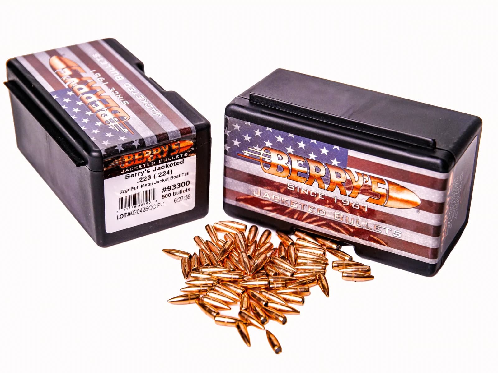 .223/5.56 Cal.(.224) 62gr FMJ-BT