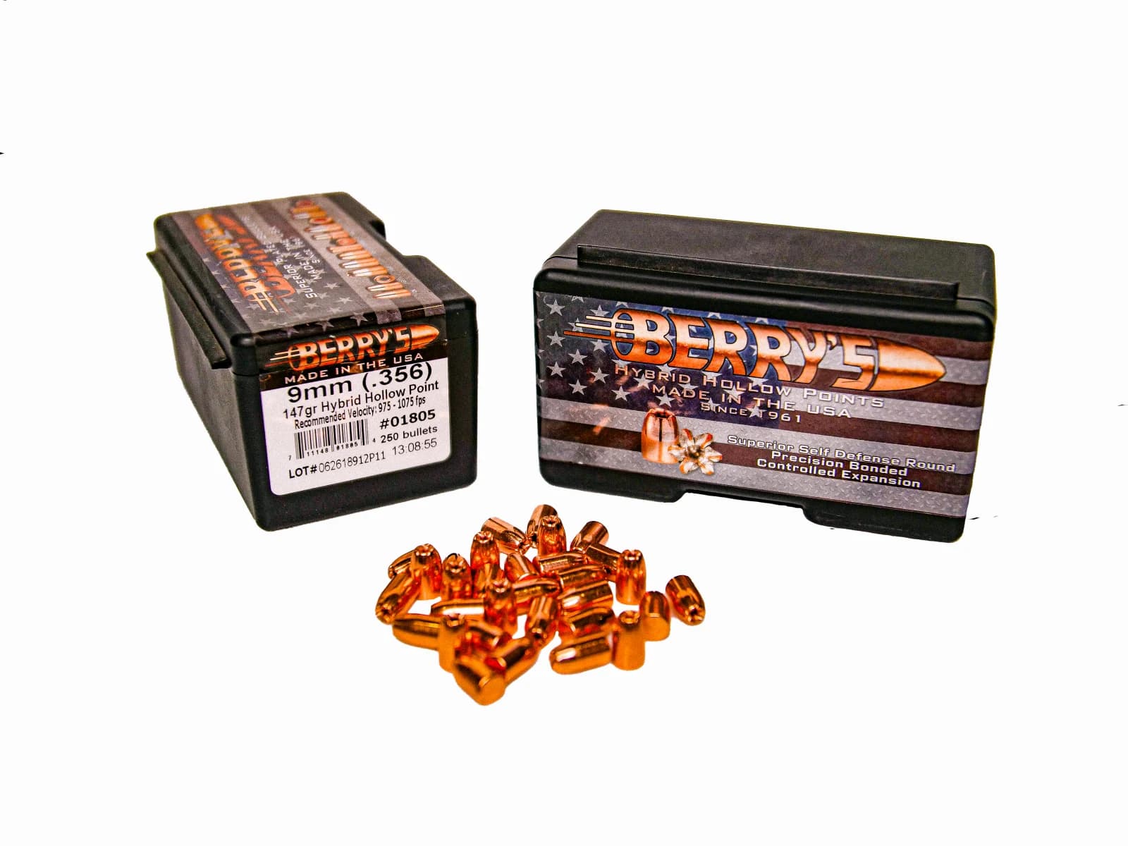 9mm (.356) 147 gr Hybrid Hollow Point