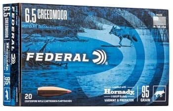 Varmint & Predator, 6.5 Creedmoor, 95 Grain, Hornady V-Max, 3300 fps — 20 Count