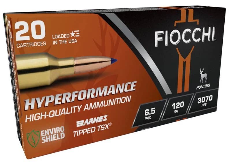 Hyperformance Hunt Rifle, 6.5 PRC, 120 Grain, Barnes TTSX Polymer Tipped Copper HP, 3070 fps — 20 Count