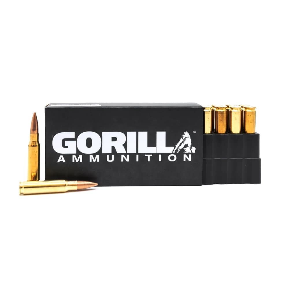Gorilla Ammunition 308 Winchester 168gr Sierra MatchKing – 20 Round Box