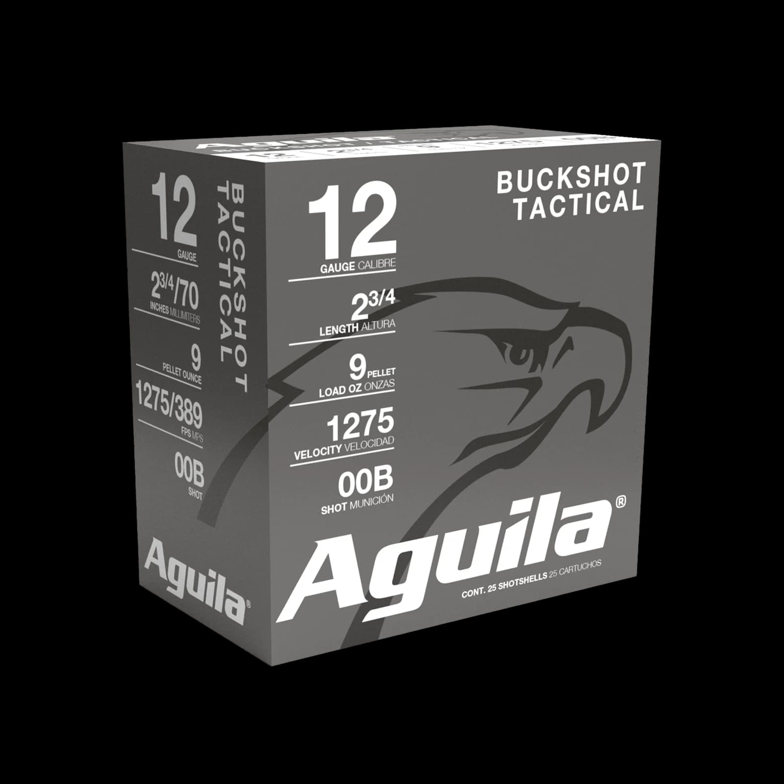 Aguila 12GA 2-3/4" 00 Buck — 25 Count