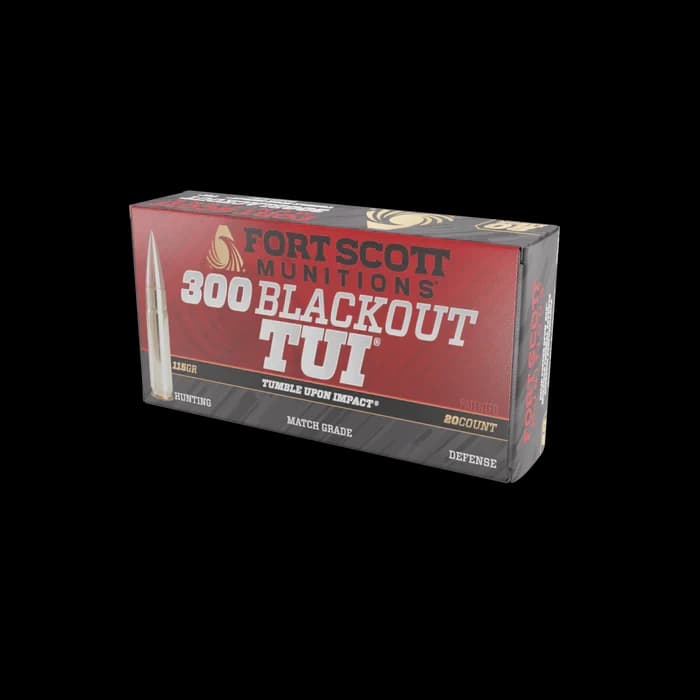 300 Blackout SCS TUI - 115Gr Solid Copper Ammo — 20 Count