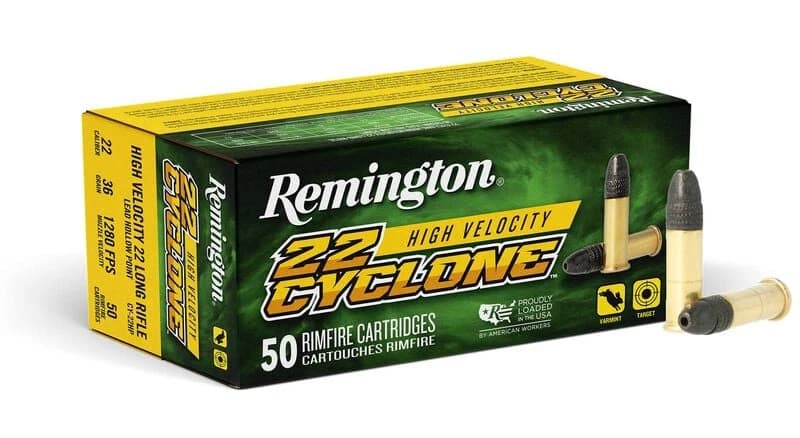 Remington 22 Cyclone, 22 LR, 36 Grain, Lead Hollow Point, 1280 fps