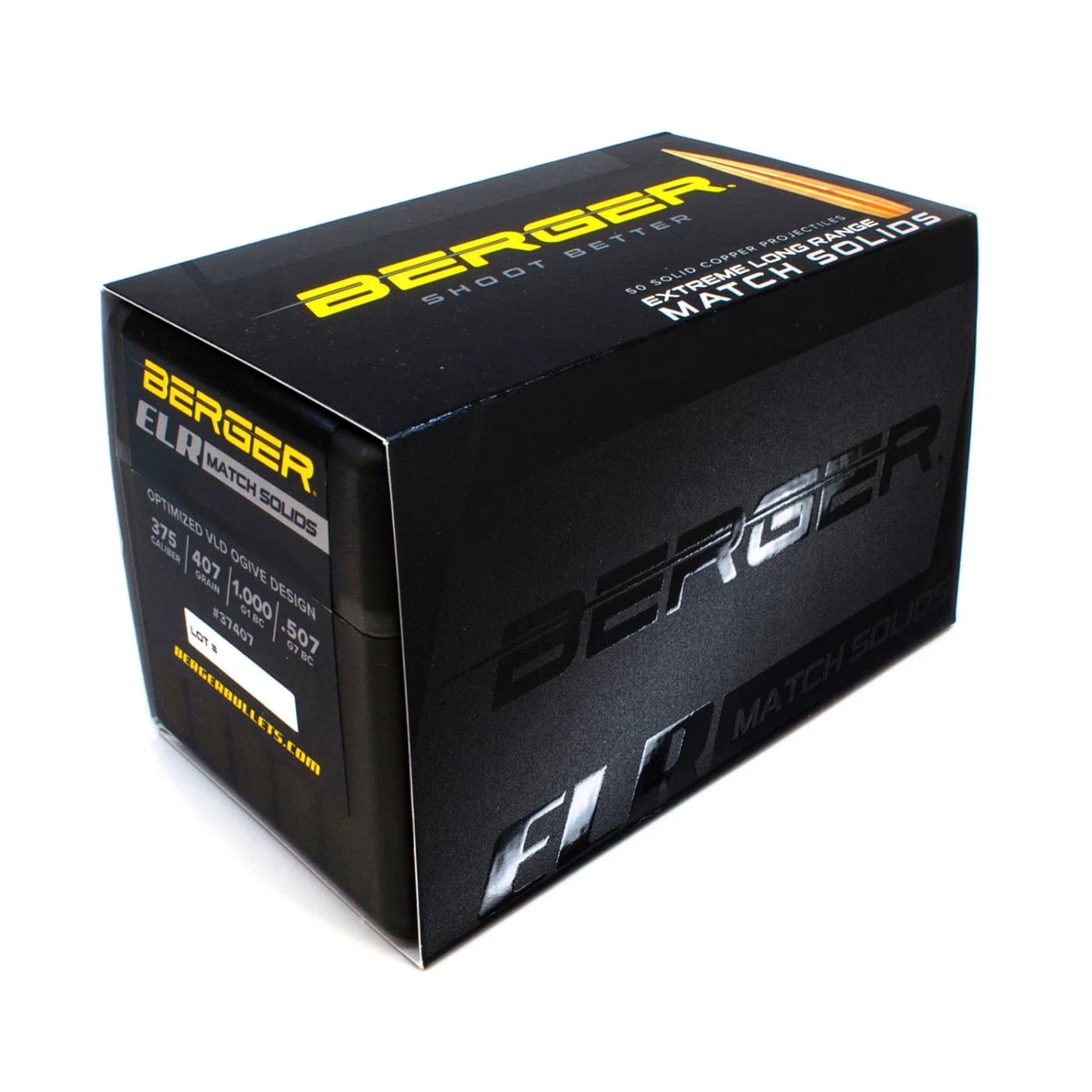 375 Caliber 407 Grain ELR Match Solid Bullets Rifle Bullet