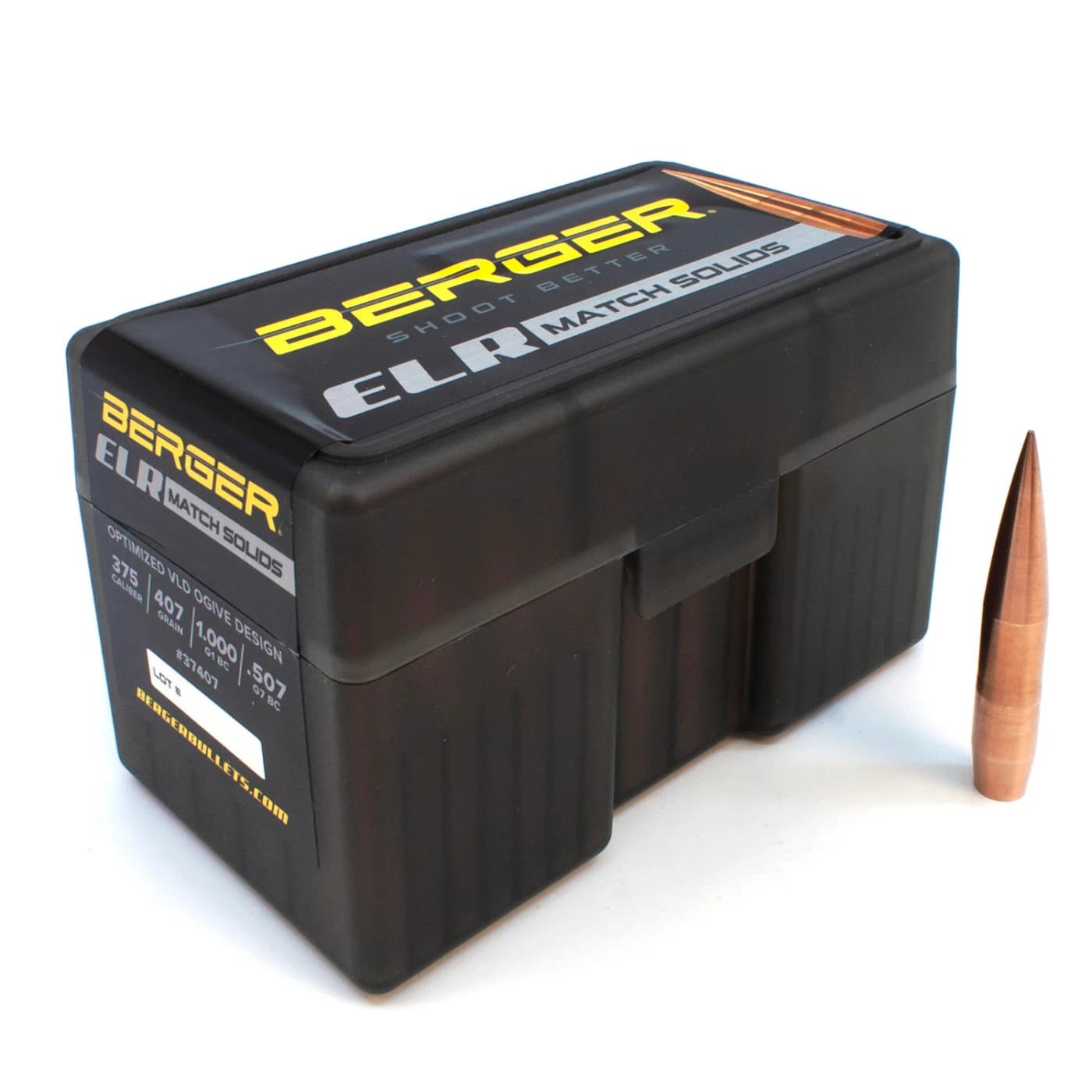 375 Caliber 407 Grain ELR Match Solid Bullets Rifle Bullet