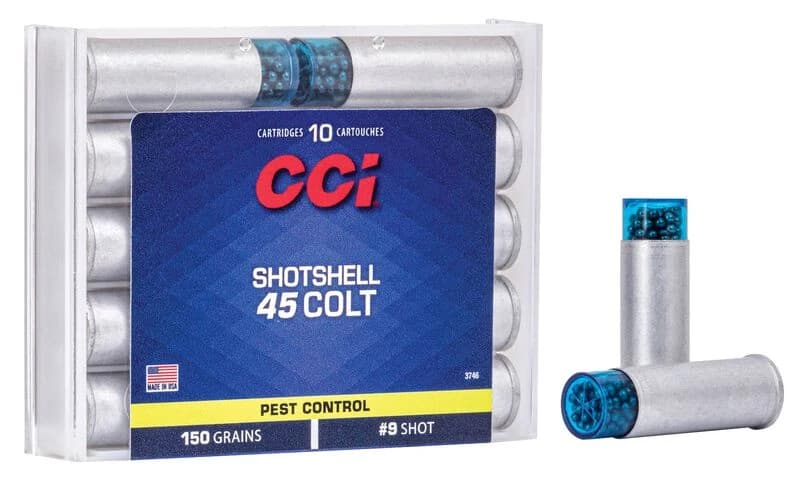 Pest Control Shotshell, 45 Colt, 9 Shot, 1000 fps — 10 Count