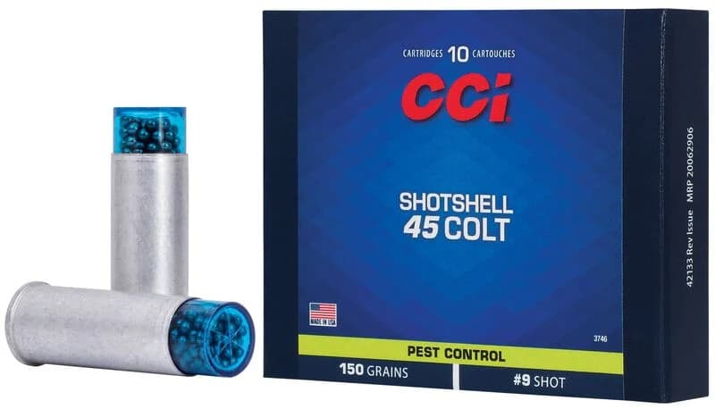 CCI Pest Control Shotshell, 45 Colt, 9 Shot, 1000 fps