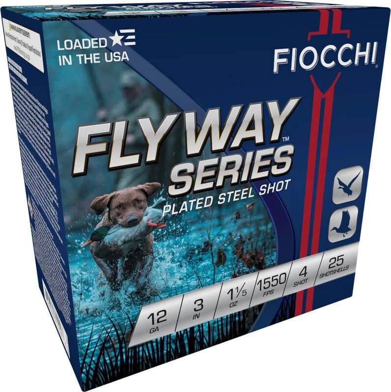 Flyway Series, 12 Gauge, 4 Shot, 3 in, 1 1/5 oz, 1550 fps — 25 Count