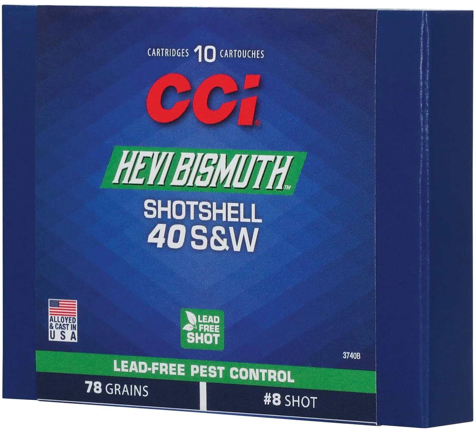 Pest Control Bismuth Shotshell, 40 S&W, 8 Shot, 1300 fps — 10 Count