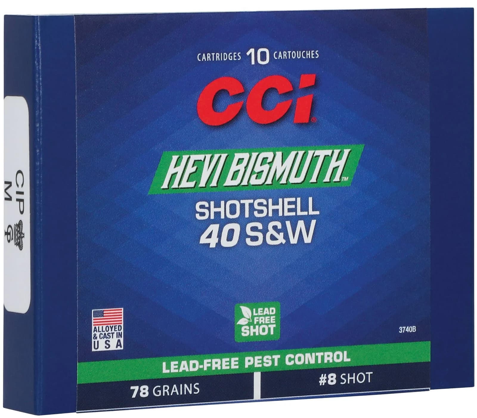 CCI Pest Control Bismuth Shotshell, 40 S&W, 8 Shot, 1300 fps