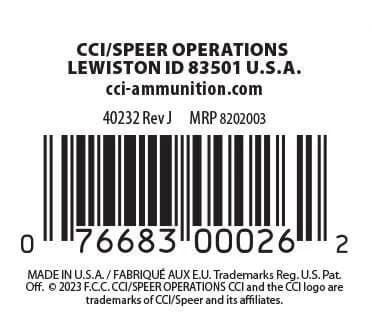 CCI CB, 22 Short, 29 Grain, Lead Round Nose, 710 fps