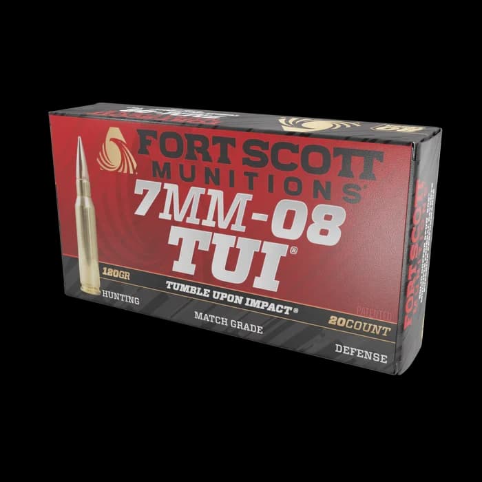 7MM-08 Rem SCS TUI - 120GR Solid Copper Ammo — 20 Count