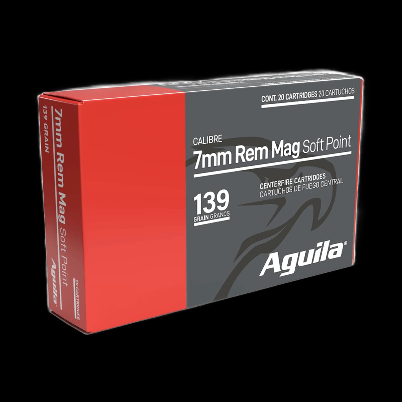 7MM REM MAG 139 GR SOFT POINT — 20 Count