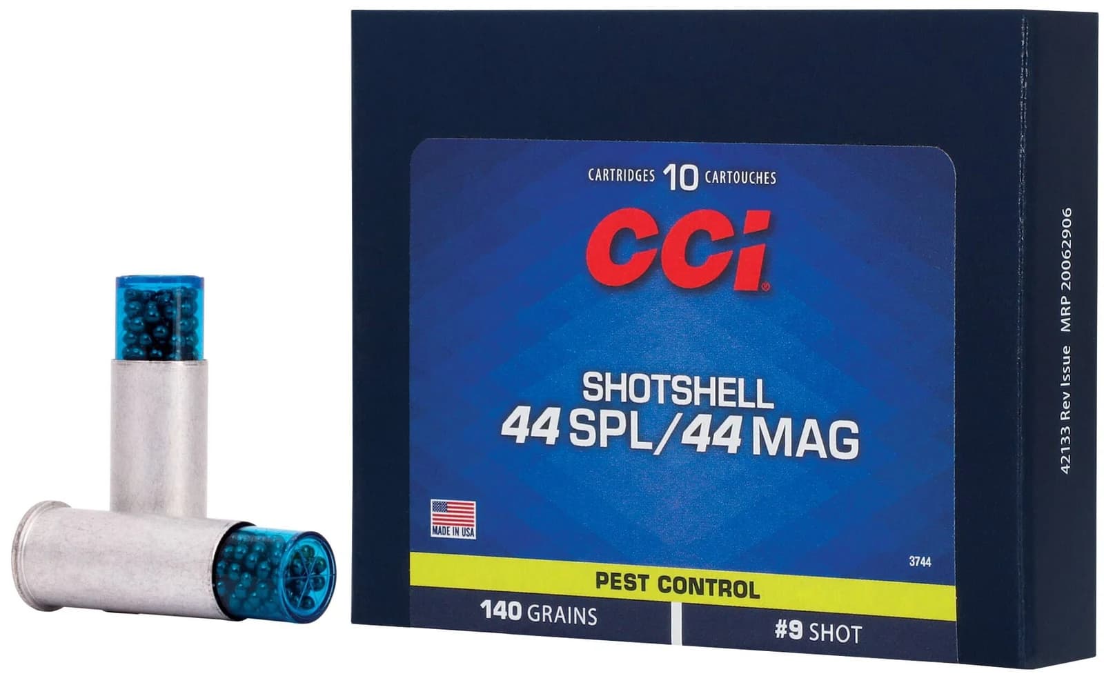 Pest Control Shotshell, 44 Spl/Rem Mag, 9 Shot, 1000 fps — 10 Count