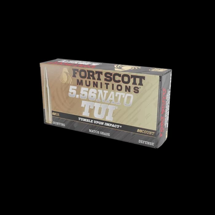 5.56 NATO SBS TUI - 62Gr Solid Brass Ammo — 20 Count