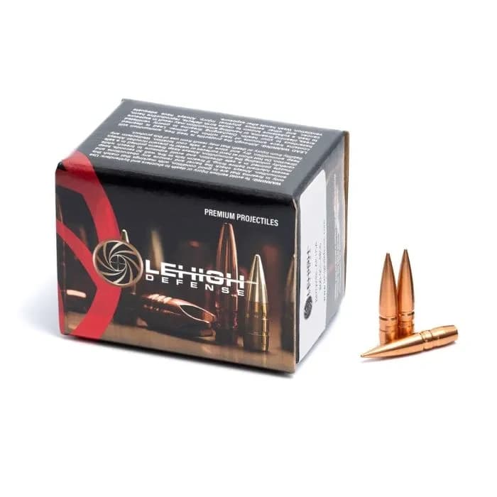.264 Diameter, 121 Grain Match Solid Bullets (50 Count)