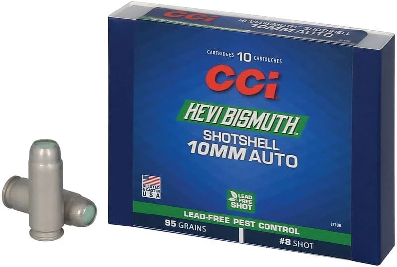 CCI Pest Control Bismuth Shotshell, 10mm Auto, 8 Shot, 1300 fps